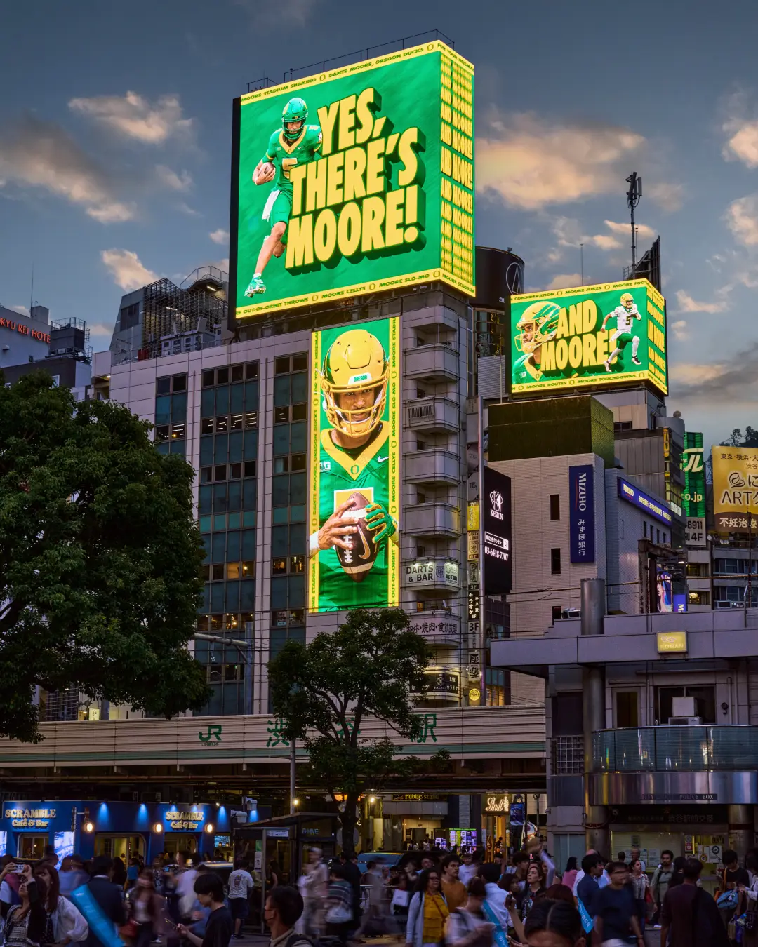 Dante Moore ‘Yes, There’s Moore’ billboard — Yes, There's Moore, Tokyo